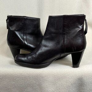STUART WEITZMAN made in Spain Brown Quality Leather Platform Ankle Boot Size 7
